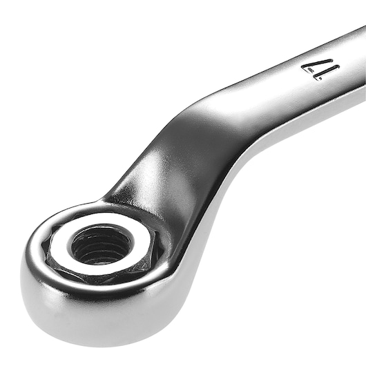 Double offset-ring wrench, 13 x 15 mm