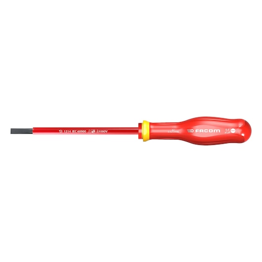 PROTWIST® 1000V Insulated Screwdriver for Slotted Head Screws, 12X250 mm