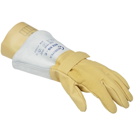 Safety Overgloves, Silicon Coated Leather