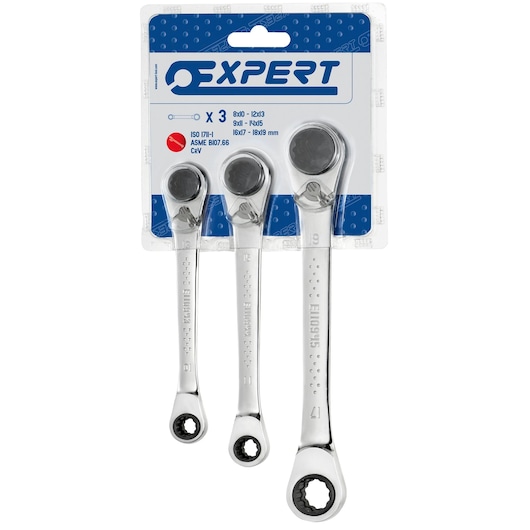 EXPERT by FACOM®  4-in-1 Metric Ratchet Set (3 pc.)