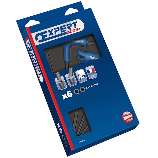 EXPERT by FACOM® Expert P-Hex Key Set, Ball 3-8 mm (6 pc.)