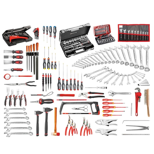 7 Drawers JET Roller Cabinet With Metric Mechanics Set (203 pc)