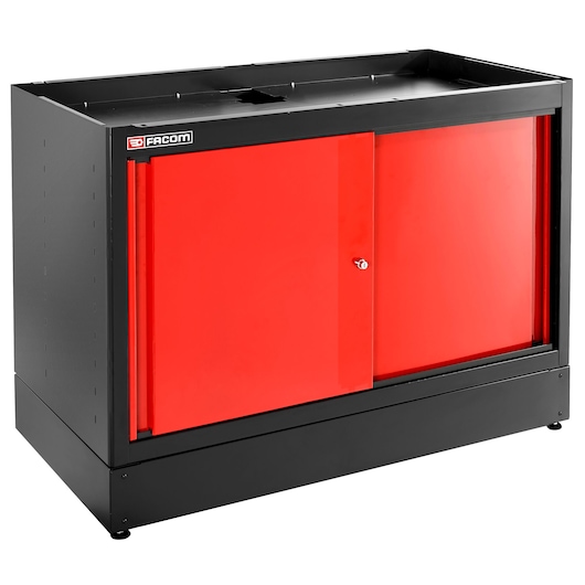 JLS3 DOUBLE BASE UNIT 2 SOLID DOORS RED