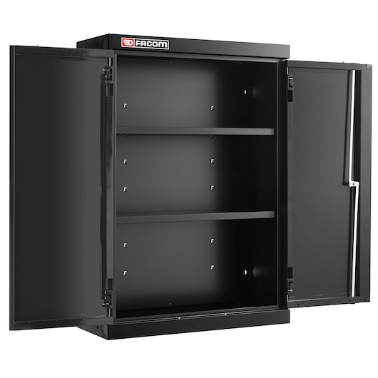 JLS3 TOP UNIT 2 SOLID DOORS BLACK