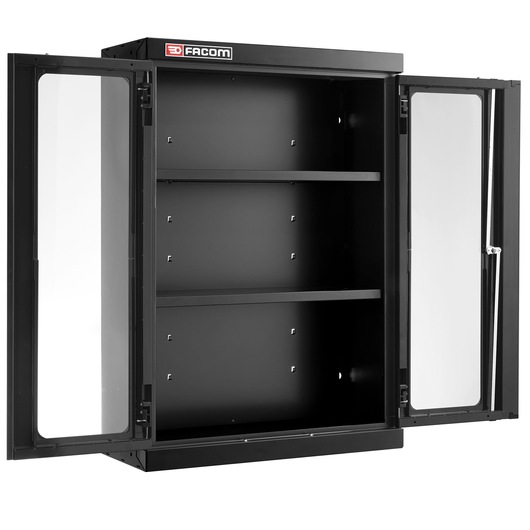 JLS3 TOP UNIT 2 GLAZED DOORS BLACK