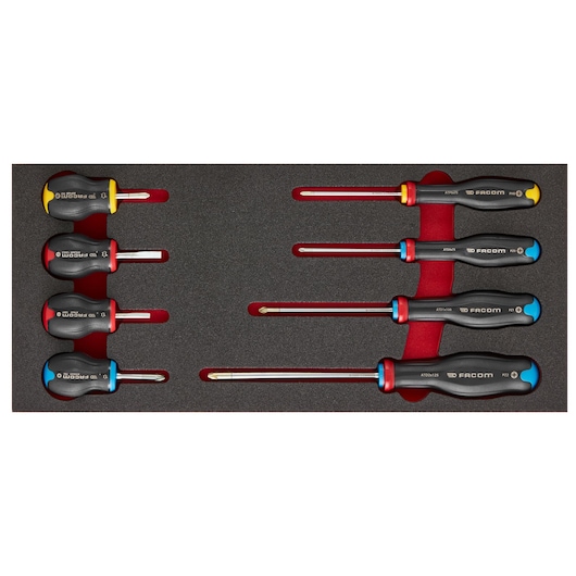 1/3 in. PROTWIST® Screwdriver Set in Foam Module (8 pc)