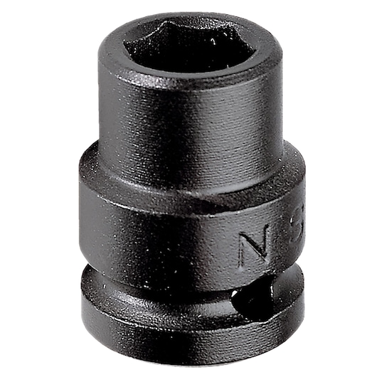 1/ in. Impact Socket, 6-point, 18 mm