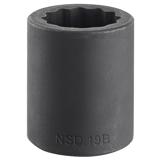 1/2 in. Impact Socket, 12-point, 10 mm