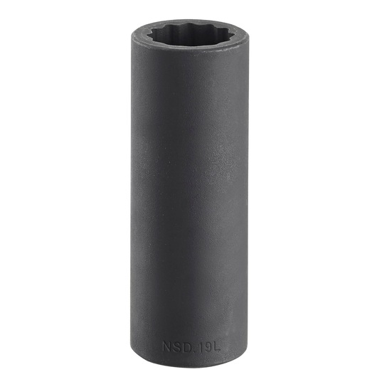 1/2 in. Long Impact Socket, 12-point, 18 mm