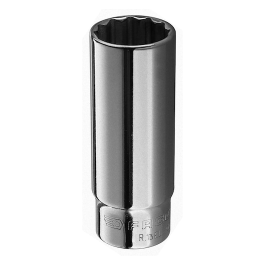 1/4" long socket 12-points, 12 mm