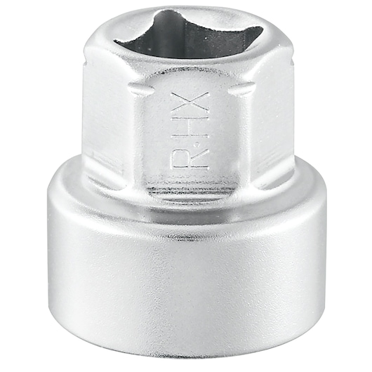 1/4 in. Hexagonal Shape Socket, 6-point, 8 mm