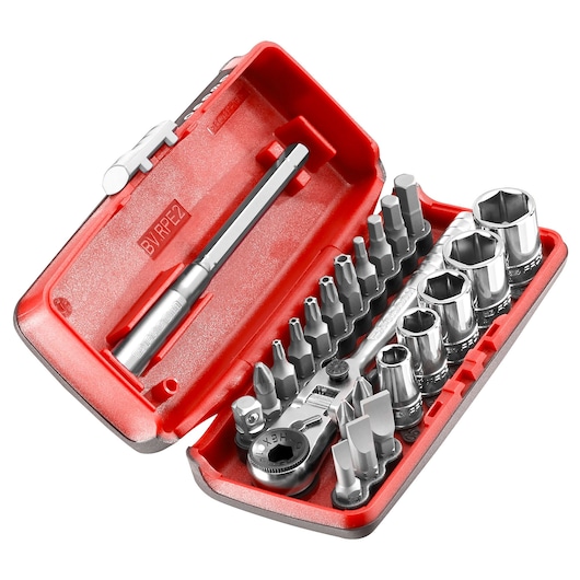 1/4 in. PICO Socket Set With Flexible Head Ratchet (23 pc.)