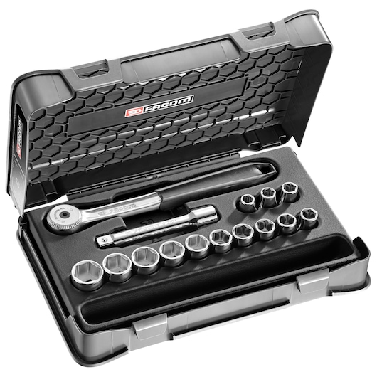 1/2 in. Socket Set, MBOX, Original Round Head Ratchet